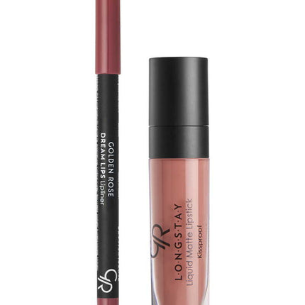 GOLDEN ROSE LIP KIT LONGSTAY WARM SABLE