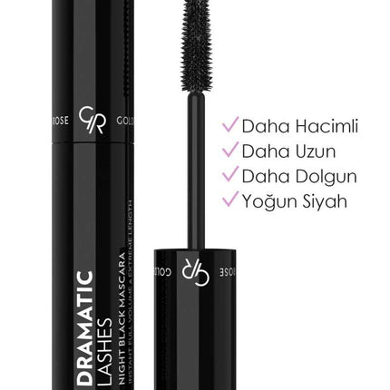 GOLDEN ROSE MASCARA DRAMATIC LASHES NIGHT BLACK