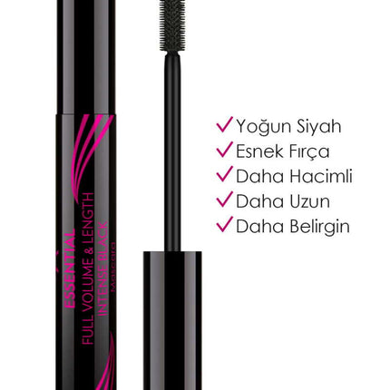 GOLDEN ROSE MASCARA ESSENTIAL VOLUME & LENGTH INTENSE BLACK