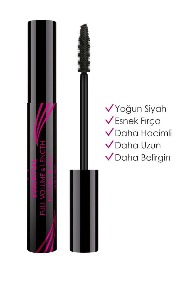 GOLDEN ROSE MASCARA ESSENTIAL VOLUME & LENGTH INTENSE BLACK