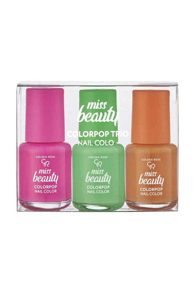 GOLDEN ROSE MISS BEAUTY COLORPOP NAIL COLOR TRIO