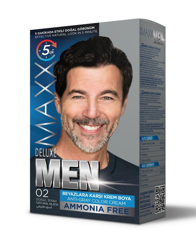 MAXX DELUXE AMMONIA FREE MEN 02 BLACK