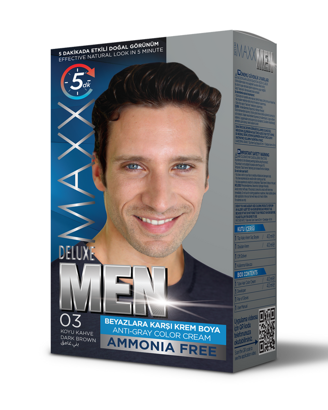 MAXX DELUXE AMMONIA FREE MEN 03 DARK BROWN