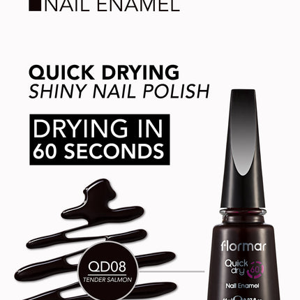 FLORMAR NAIL ENAMEL QUICK DRY QD08