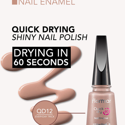 FLORMAR NAIL ENAMEL QUICK DRY QD12
