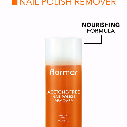 FLORMAR NAIL POLISH REMOVER 125ML ACETONE FREE
