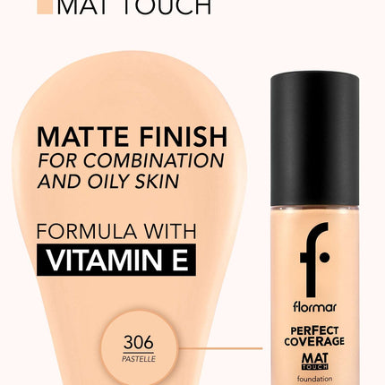 FLORMAR FOUNDATION MAT TOUCH M306