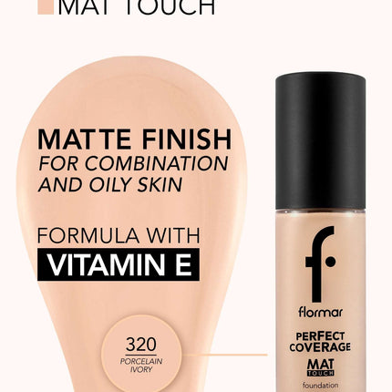 FLORMAR FOUNDATION MAT TOUCH M320