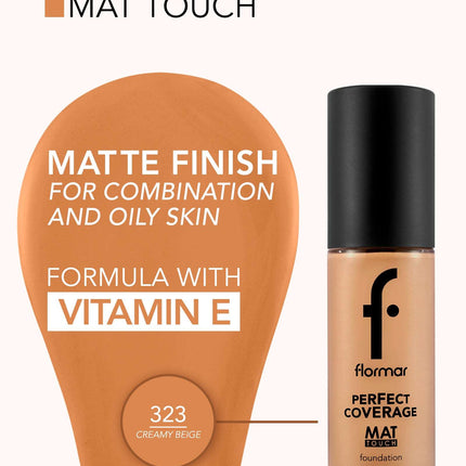 FLORMAR FOUNDATION MAT TOUCH M323