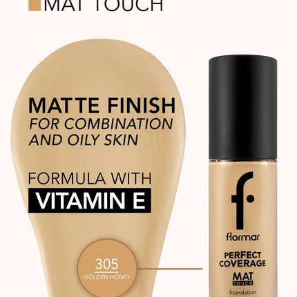 FLORMAR FOUNDATION MAT TOUCH M305