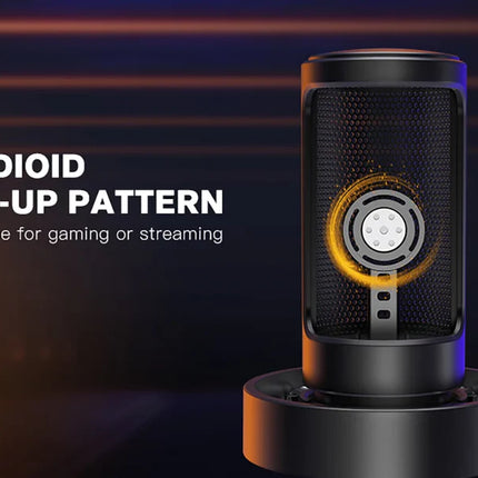 FIFINE AMPLIGAME A8 USB MIC WITH CONTROLLABLE RGB, LIVE MONITORING, INPUT DIAL, POP FILTER FOR STREAMING
