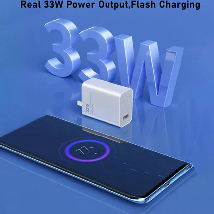 Xiaomi Mi 33W Wall charger safe and secure Turbo charging power With Cable