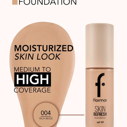 FLORMAR FOUNDATION SKIN REFRESH 004
