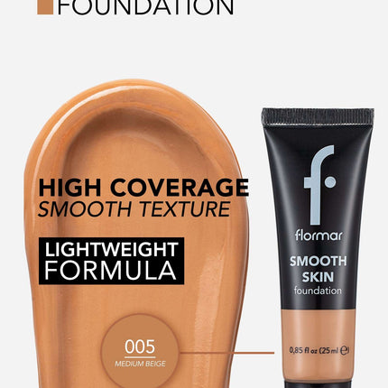 FLORMAR FOUNDATION SMOOTH SKIN 005