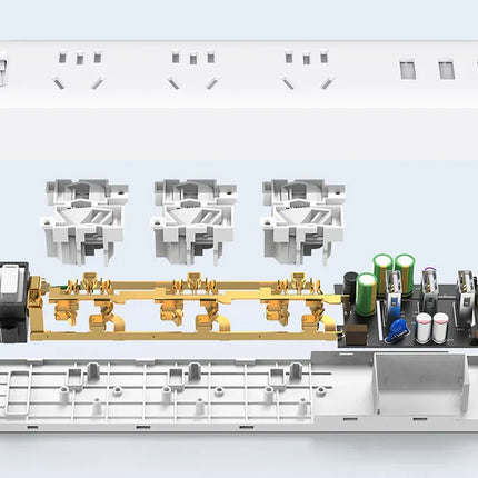 Xiaomi Mijia Power Strip 27W Fast Charge 3 Socket 3 USB Port 2500W Max