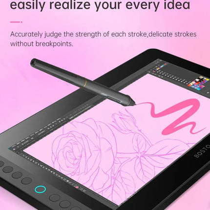 BOSTO 13HDK-T drawing pen display drawing graphic tablet touch screen monitors