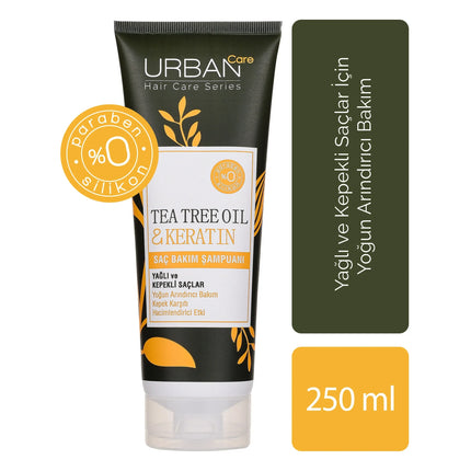 URBAN CARE TEA TREE OIL & KERATIN SHAMPOO 250ML