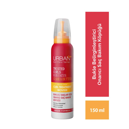URBAN CARE TWISTED CURLS HIBISCUS HAIR MOUSSE 150ML