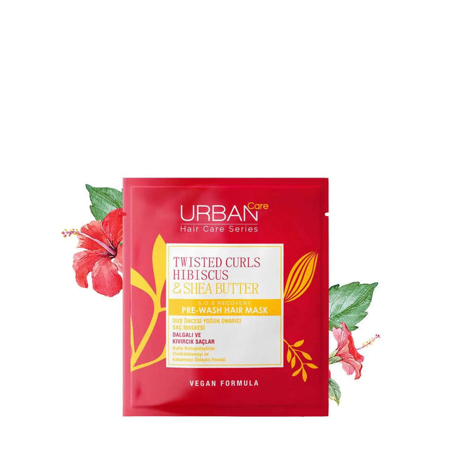 URBAN CARE TWISTED CURLS HIBISCUS PRE WASH HAIR MASK 50ML_cosmetic shop near me - shop in Pakistan - price in Islamabad - near by shop 
