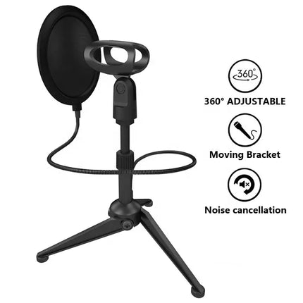 YANMAI ST-5 up & down metal stand with pop filter