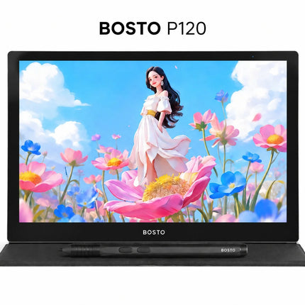 Bosto P120 11.6-inch fully laminated HD IPS display with 16,384 pressure levels