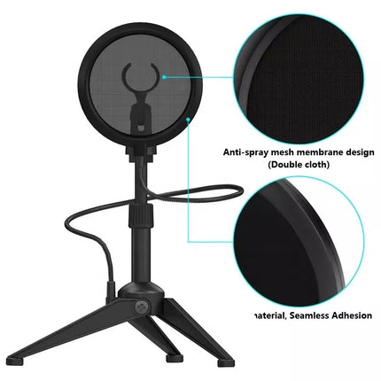 YANMAI ST-5 up & down metal stand with pop filter