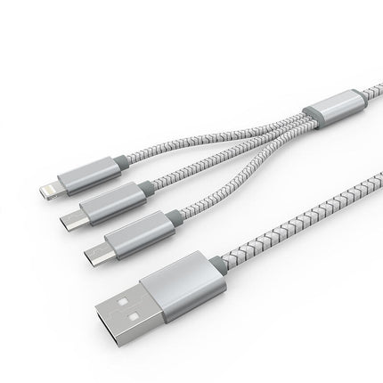 LDNIO Data Cable 2 Micro and 1 Lightning LC85 (3 in 1)