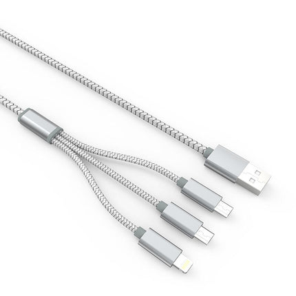 LDNIO Data Cable 2 Micro and 1 Lightning LC85 (3 in 1)