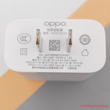 Original Super VOOC Charger For Oppo 65 W