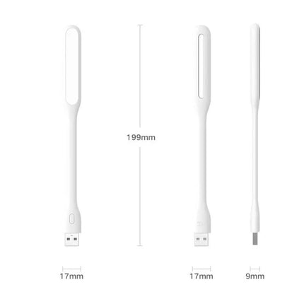 Xiaomi ZMI AL003 Portable Mini USB LED Light white Button Reading Lamp For power bank PC