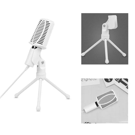 YANMAI SF-940 Professional Condenser 3.5mm Microphone with Tripod Stand for Audio Sound Recording,