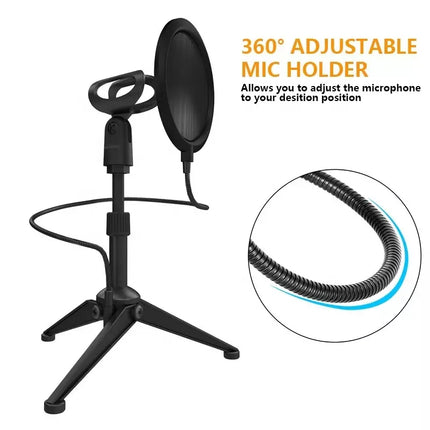 YANMAI ST-5 up & down metal stand with pop filter